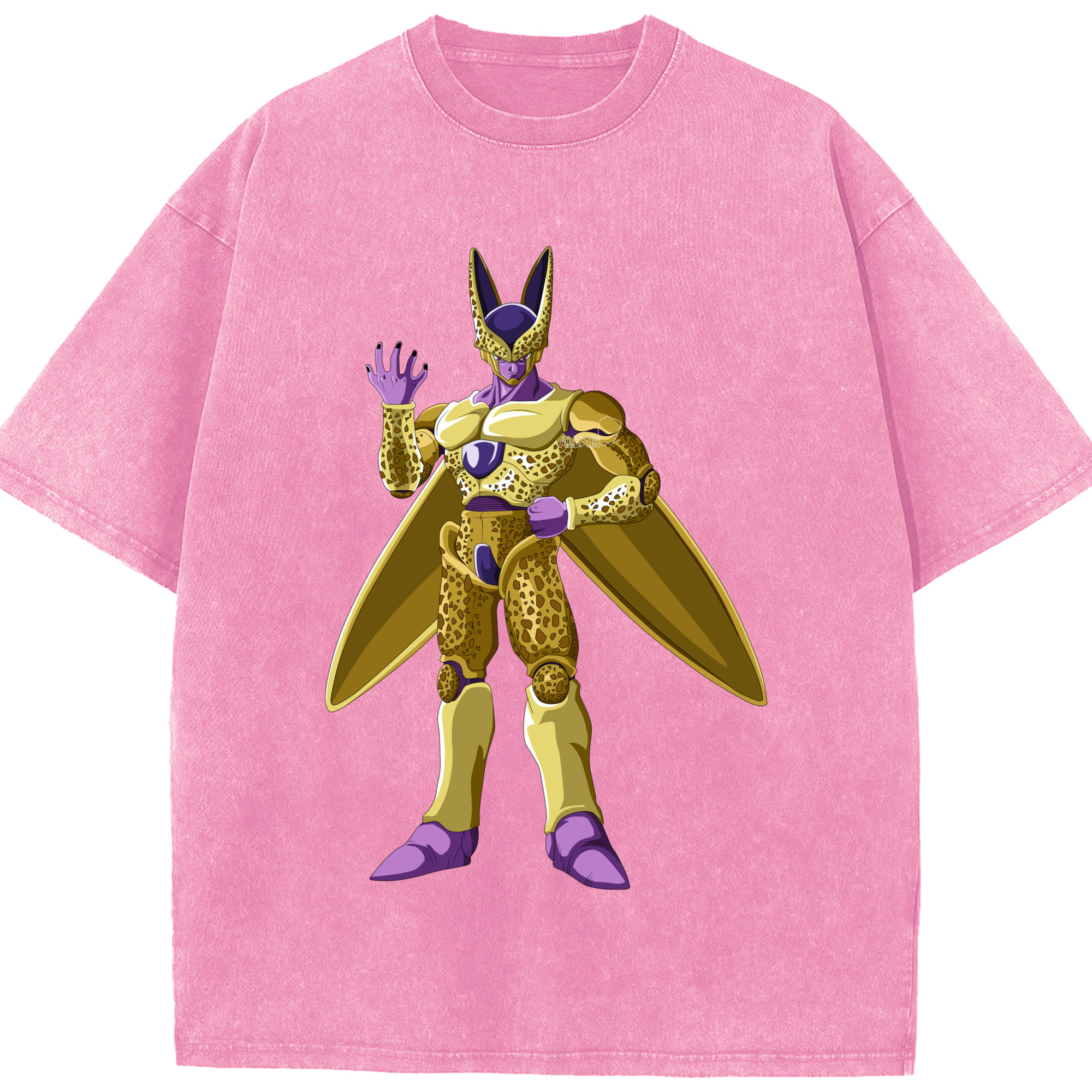（画像用） ドラゴンボール セル DRAGON BALL Cell 綿100% ヴィンテージ風 半袖Tシャツ（フロントプリント）